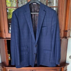 Ralph Lauren Checkered Navy Blazer